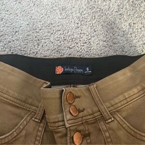 Indigo Poppy Tan Jeans Size 6